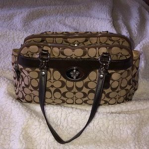 Brown Coach Shoulder Bag